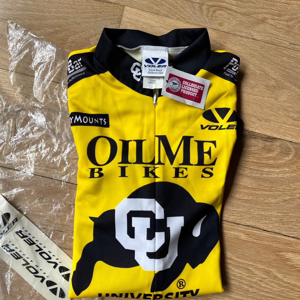 NWT Women's Yellow Cycling Jersey, small
